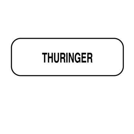 Thuringer Label 1/2 X 1-1/2